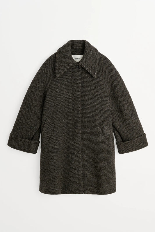 Skall Studio - Beate Coat, Brown/Black Twill
