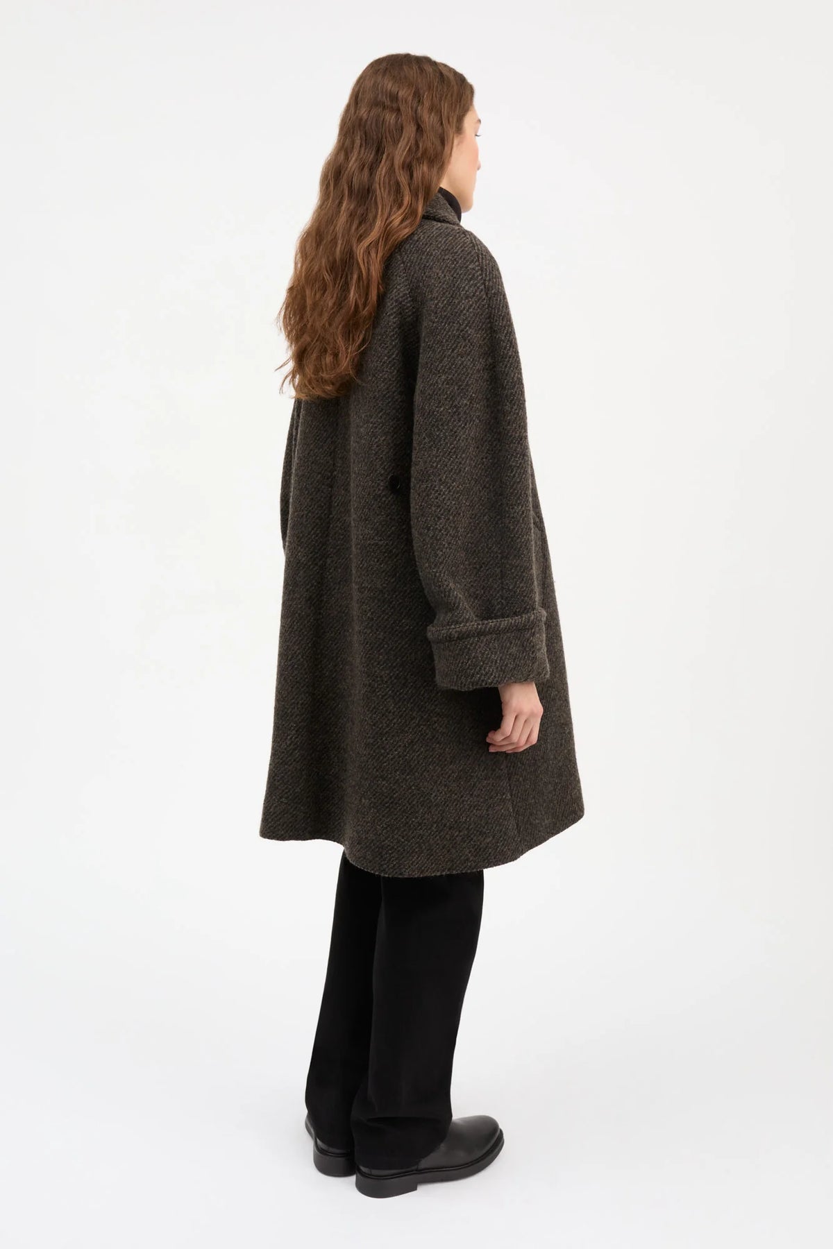 Skall Studio - Beate Coat, Brown/Black Twill