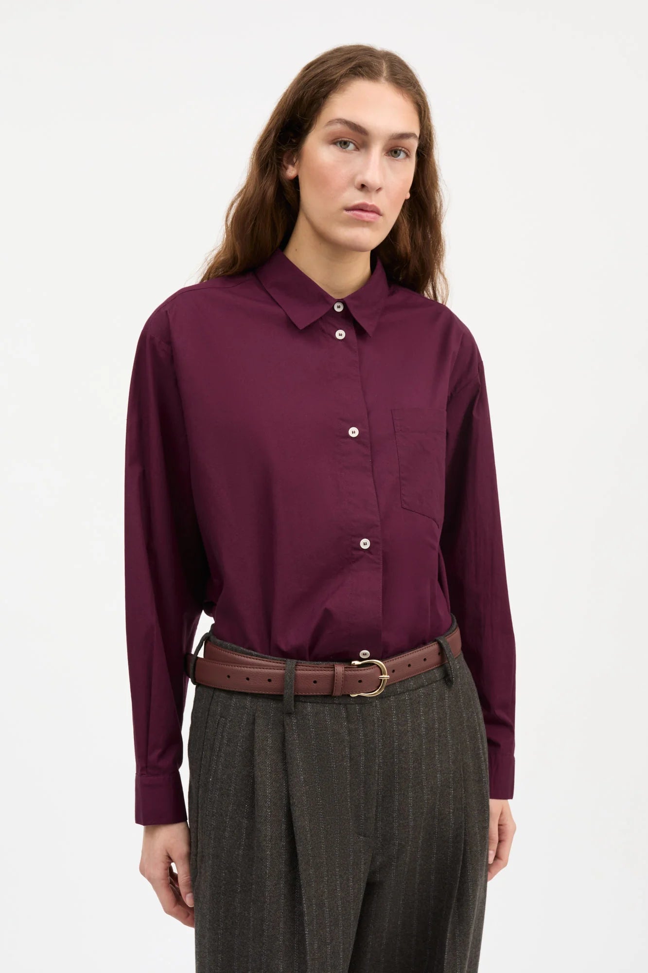 Skall Studio - Edgar Shirt, Aubergine