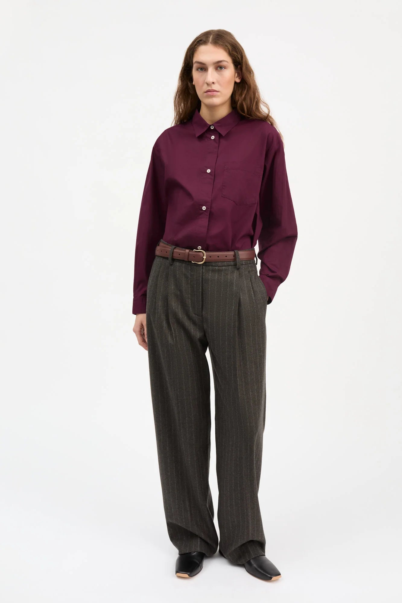 Skall Studio - Edgar Shirt, Aubergine
