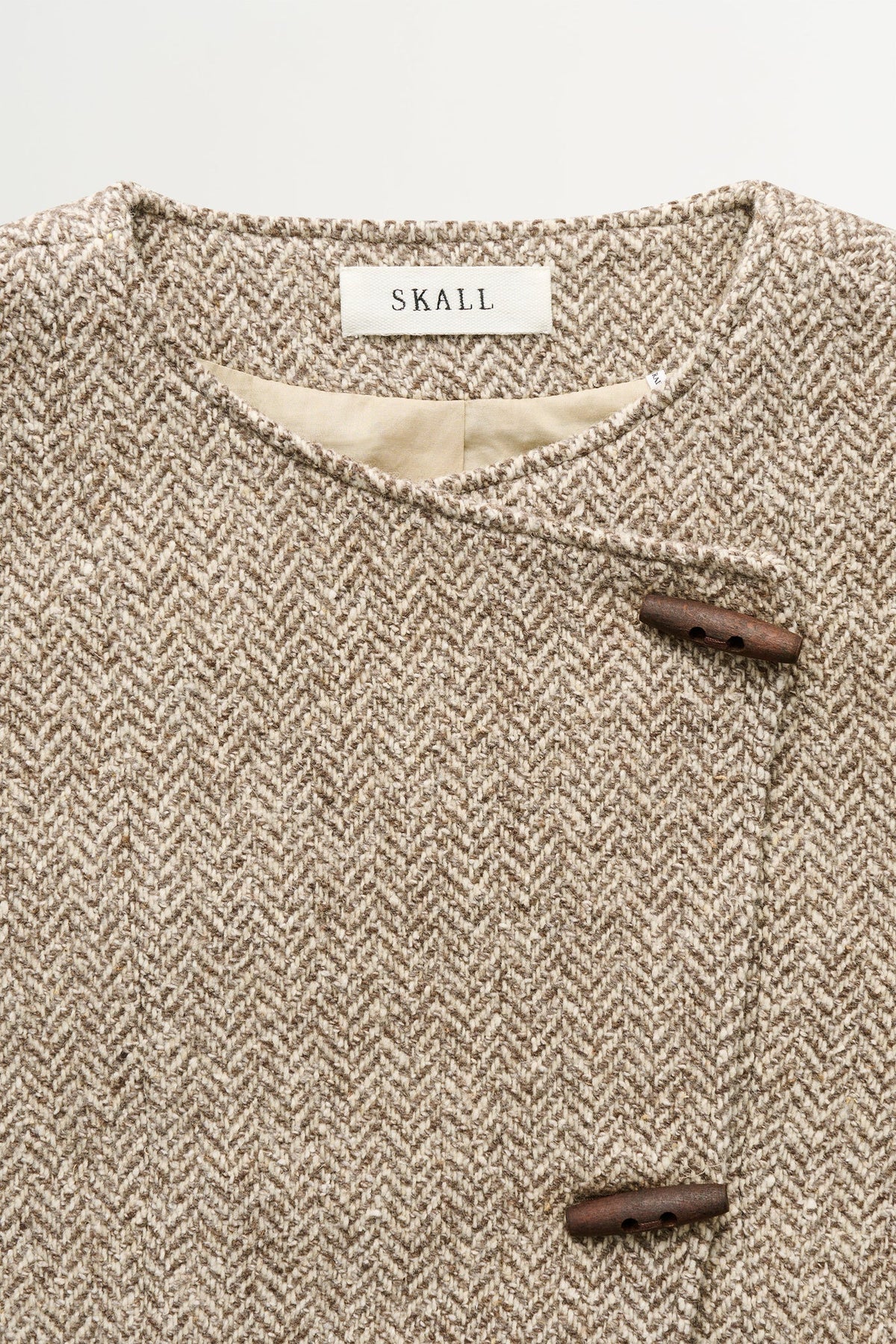 Skall Studio - Clothide Blazer, Brown/Cream Herringbone