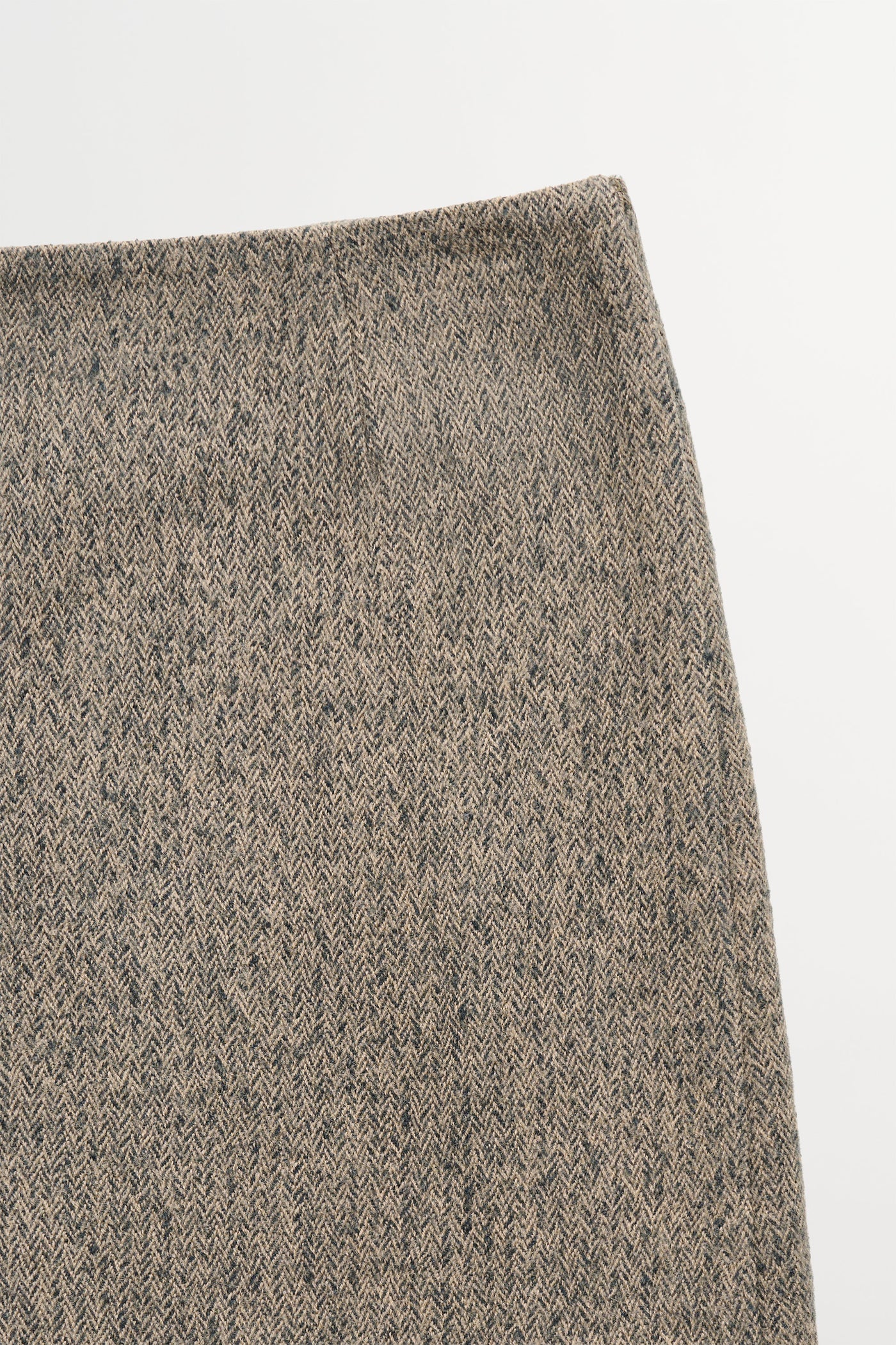 Skall Studio - Margaret Skirt, Brown/Grey Herringbone