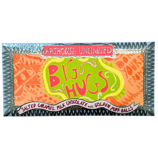 Arthouse Unlimited - Joy Sized: Big Hugs, Salted Caramel Milk Chocolate with Golden Puff Balls
