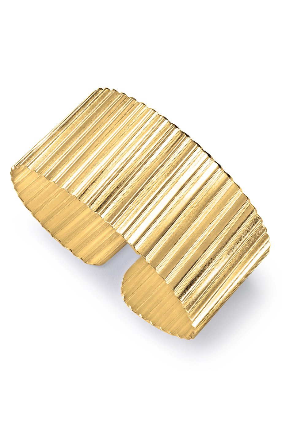 Olivia Taylor Statement Ondulee Bangle - 18ct Gold Vermil