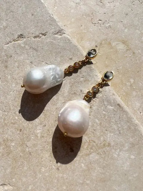 Shyla - Ischia Earrings - Pearl