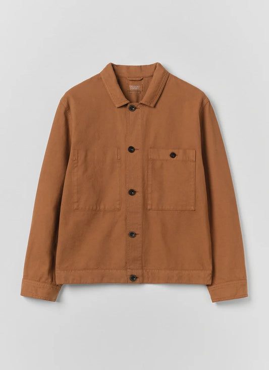 TOAST - Garment Dyed Cotton Short Jacket, Brown Anise