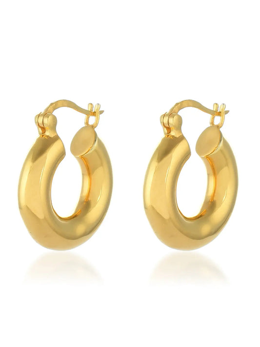 Shyla - Monica Smooth Earrings - Gold