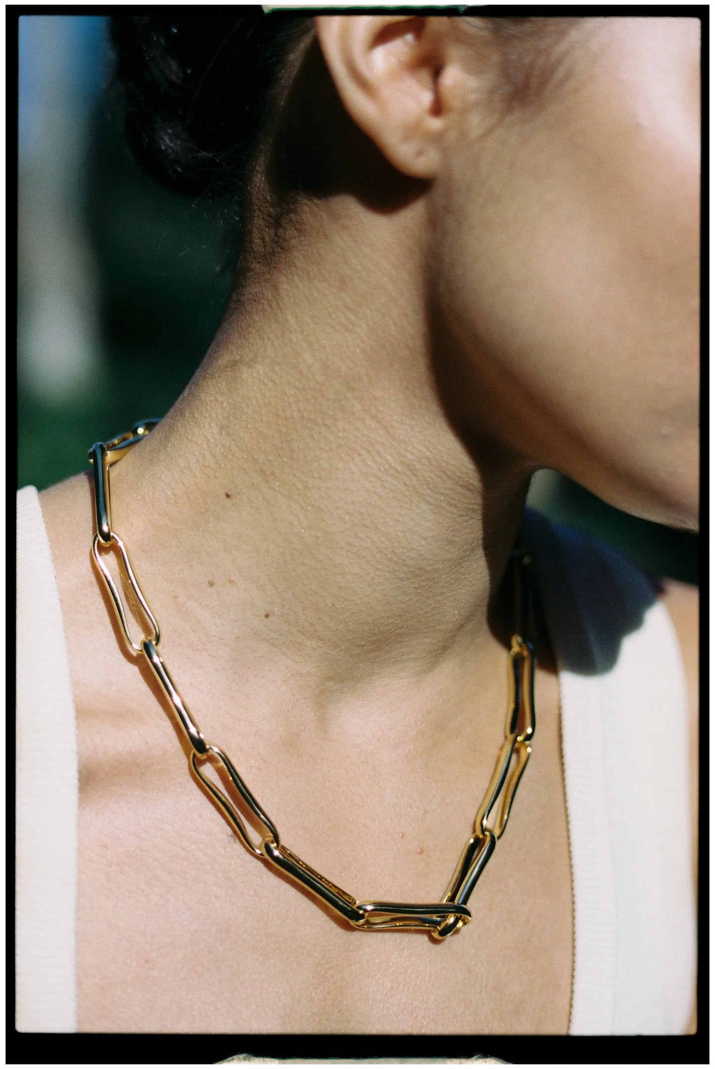 Shyla - Chunky Link Necklace - Gold