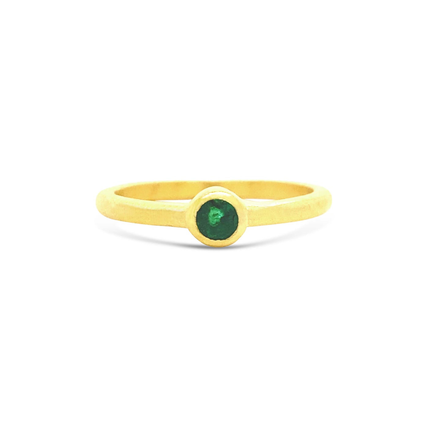 Gem Bazaar Emerald Stacking Ring