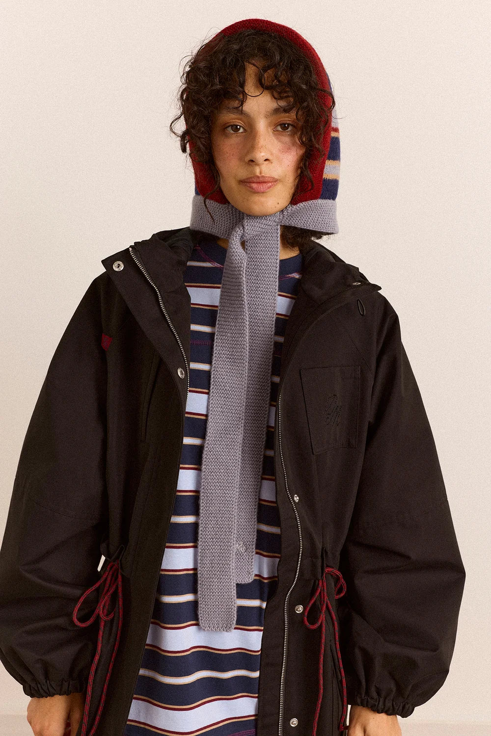 Damson Madder - Stripe Bonnet, Multi Stripe