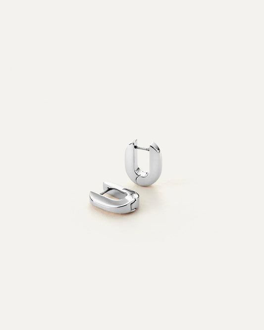 Jenny Bird - Teeni Toni Huggie Hoops - Silver