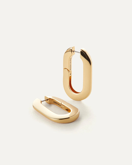 Jenny Bird - Mega U-Link Earrings - Gold
