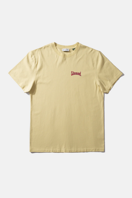 Edmmond Studios Curly Shield Plain Yellow T-Shirt