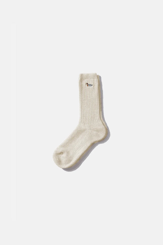 Edmmond Studios Duck Socks - Plain Off White