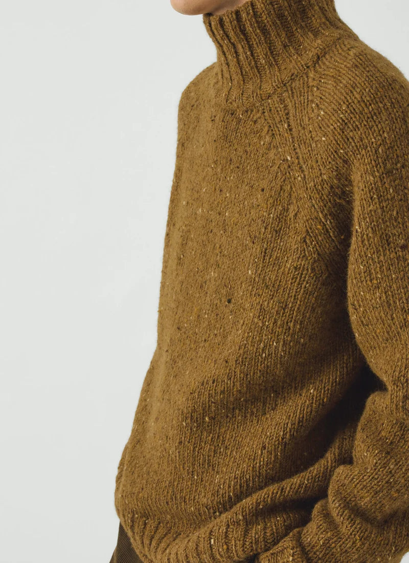 TOAST - Donegal Wool Roll Neck Sweater, Straw