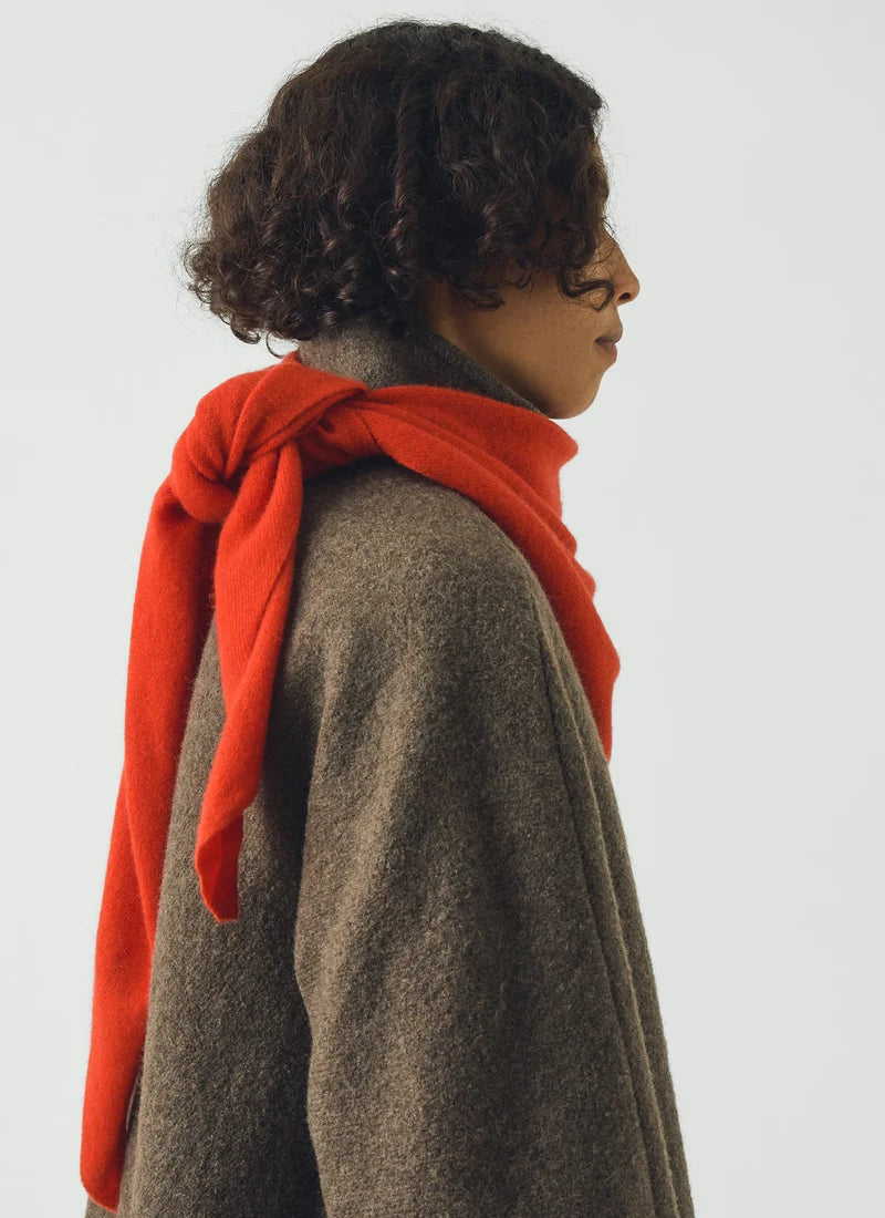 TOAST - Wool Cashmere Large Bandana, Persimmon
