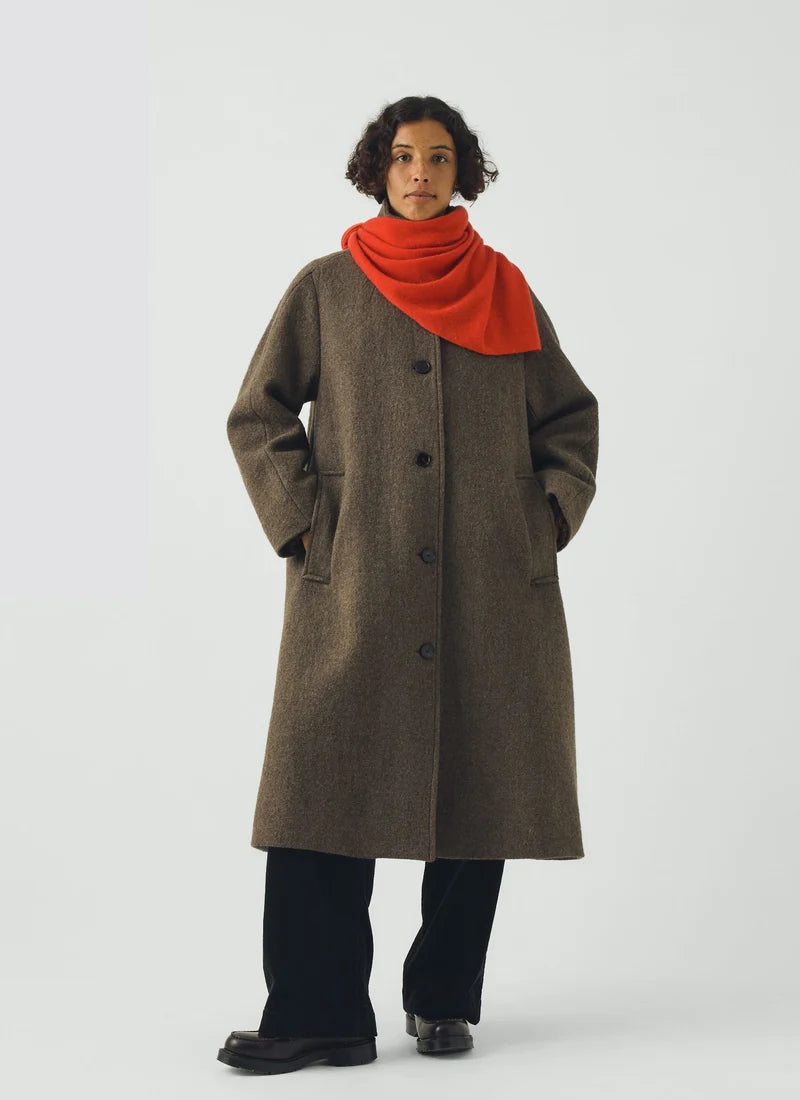 TOAST - Wool Cashmere Large Bandana, Persimmon