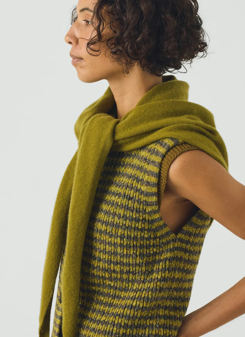 TOAST - Wool Cashmere Large Bandana, Pear
