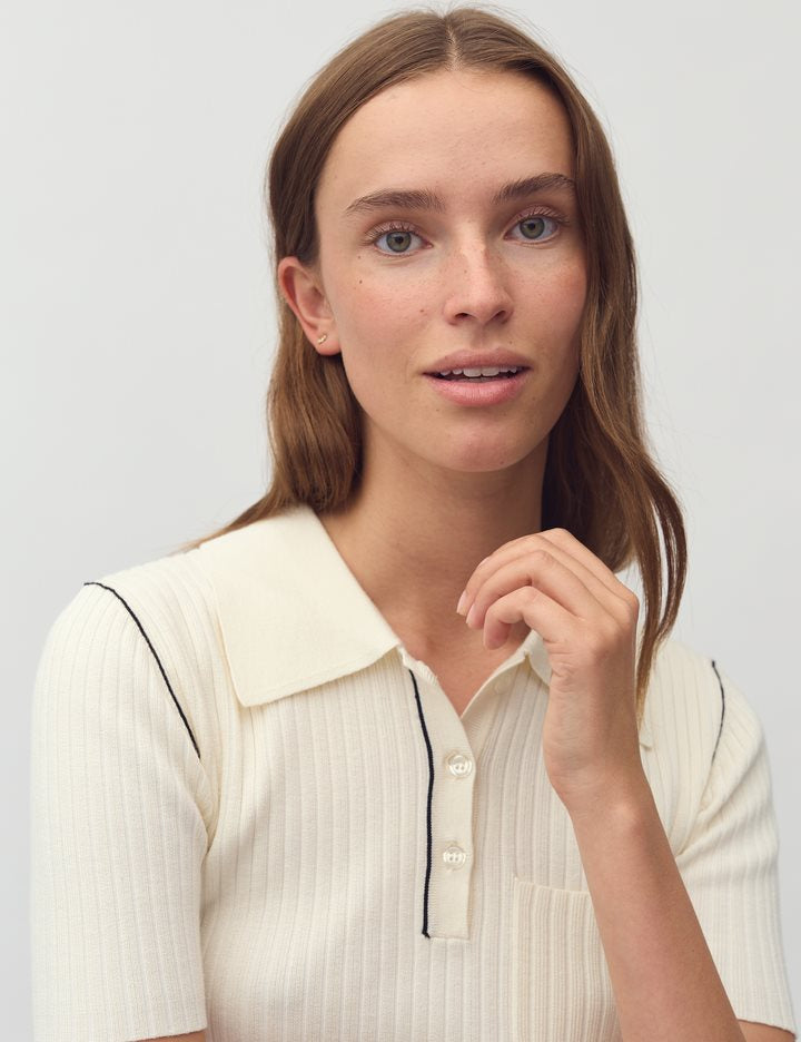 Mbym - Paoula SS-M Conner Knit - Sugar