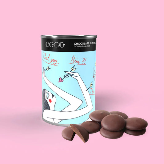 COCO Chocolatier - Milk Chocolate Giant Buttons Tin