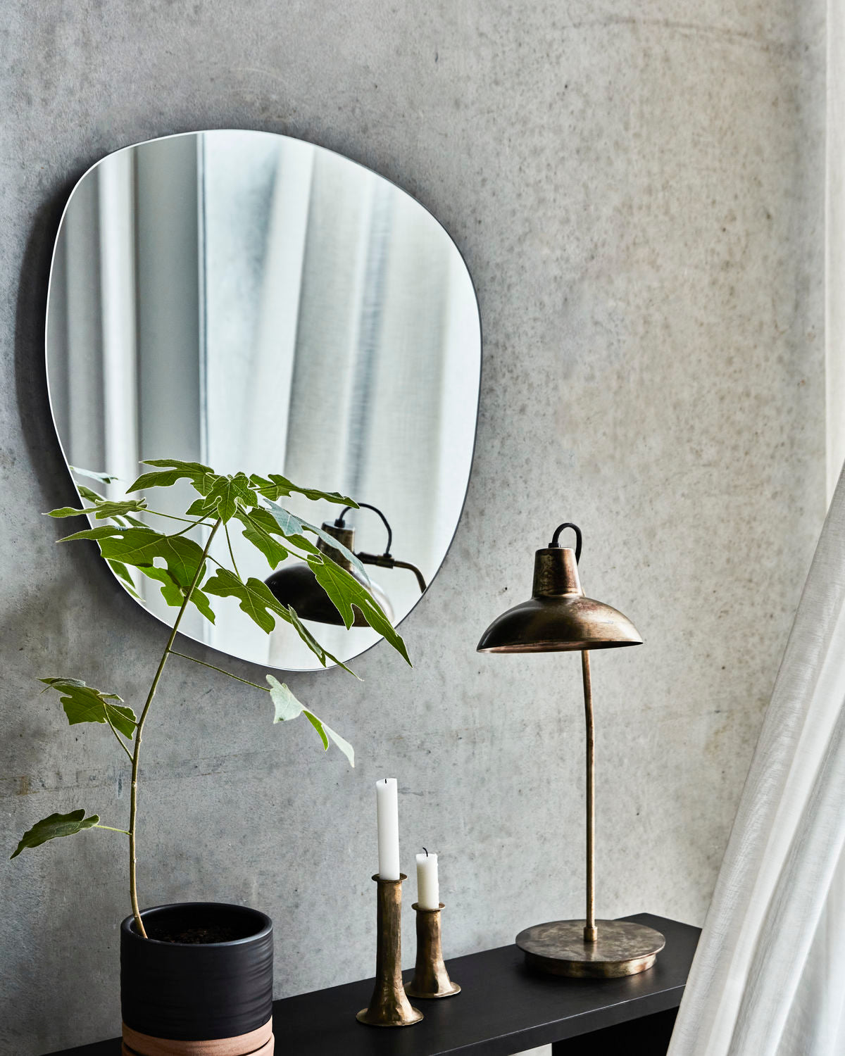 House Doctor Mirror , HDPeme, Round, Clear