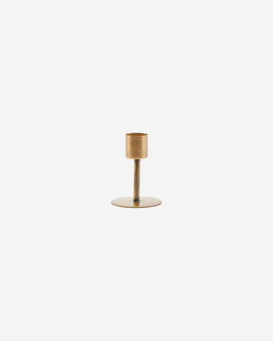 House Doctor Candle Stand, Anit - Antique Brass (Short)
