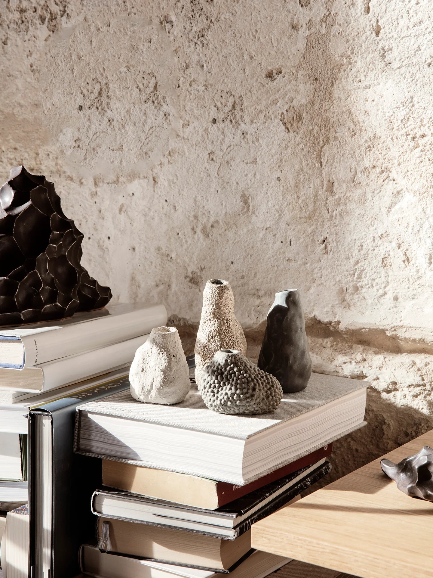 Ferm Living Mini Vulca Vase - Off - White Stone