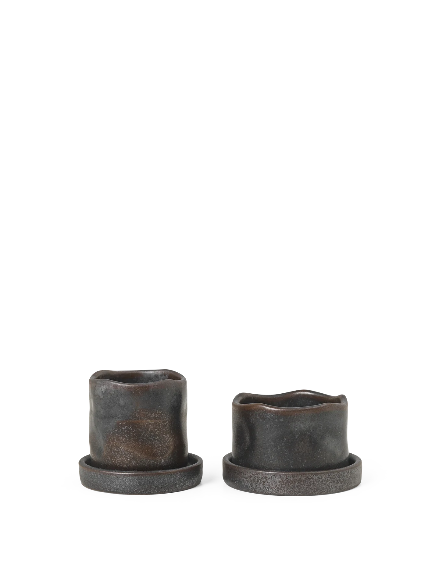 Ferm Living Uneru Mini Pots - Set of 2 - Black