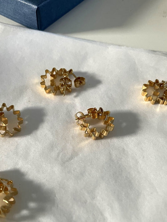 Olivia Taylor - Mini Ondulée Hoops - Gold