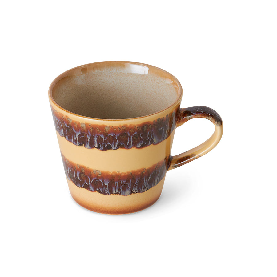 HKLIVING - 70s Ceramics: Cappuccino Mug, Cliffs