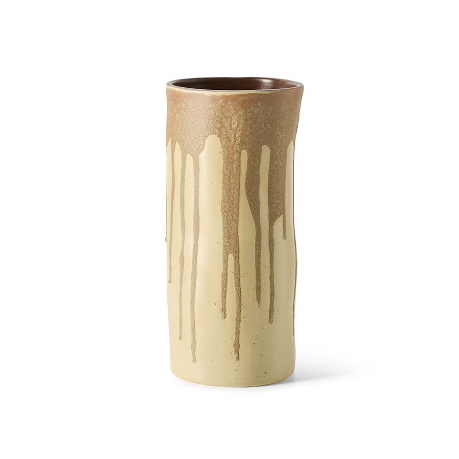 HKLIVING - Long Vase, Melting Brown