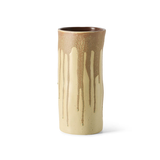 HKLIVING - Long Vase, Melting Brown