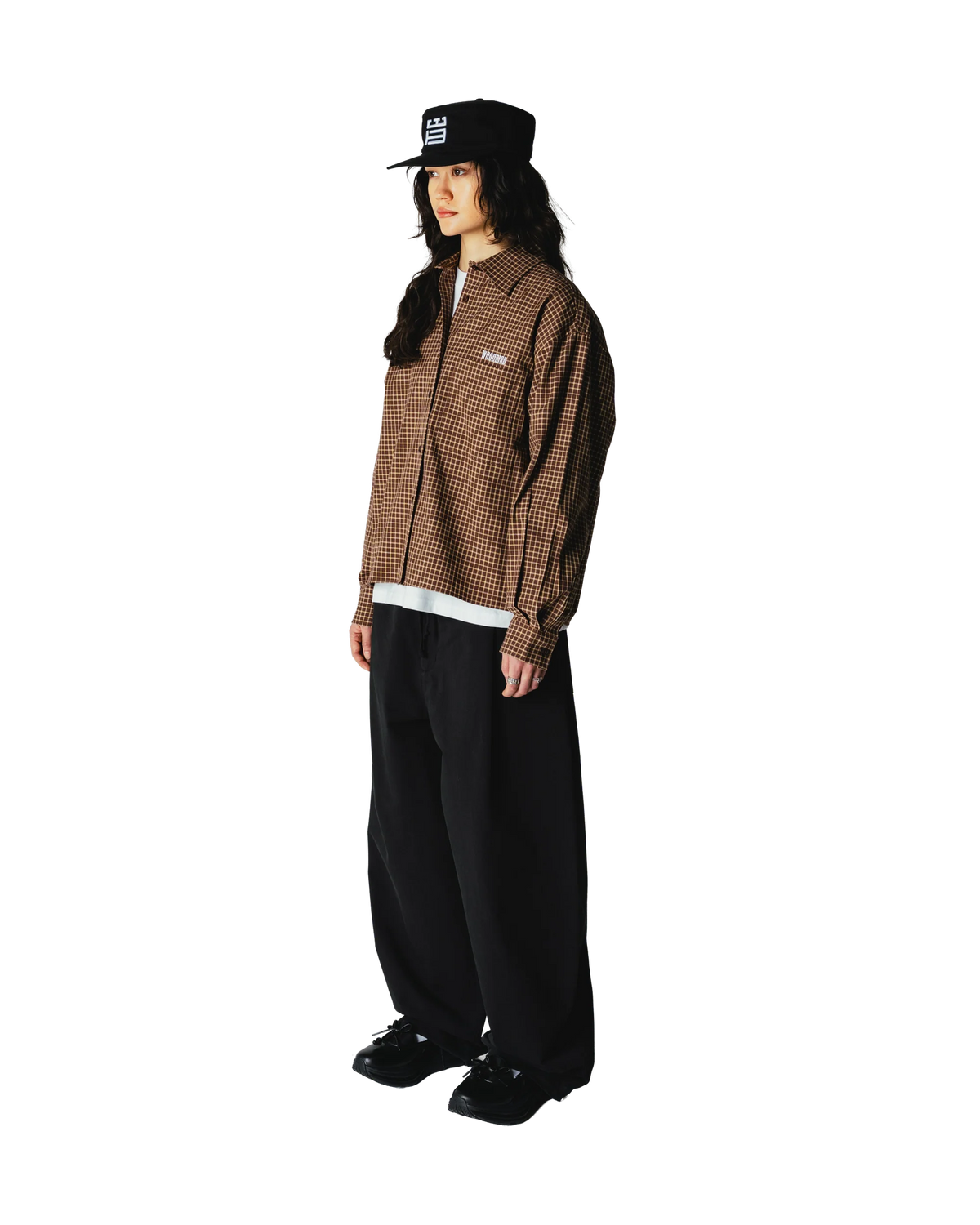 WOODBIRD - Ling Man Check Shirt, Brown Honey