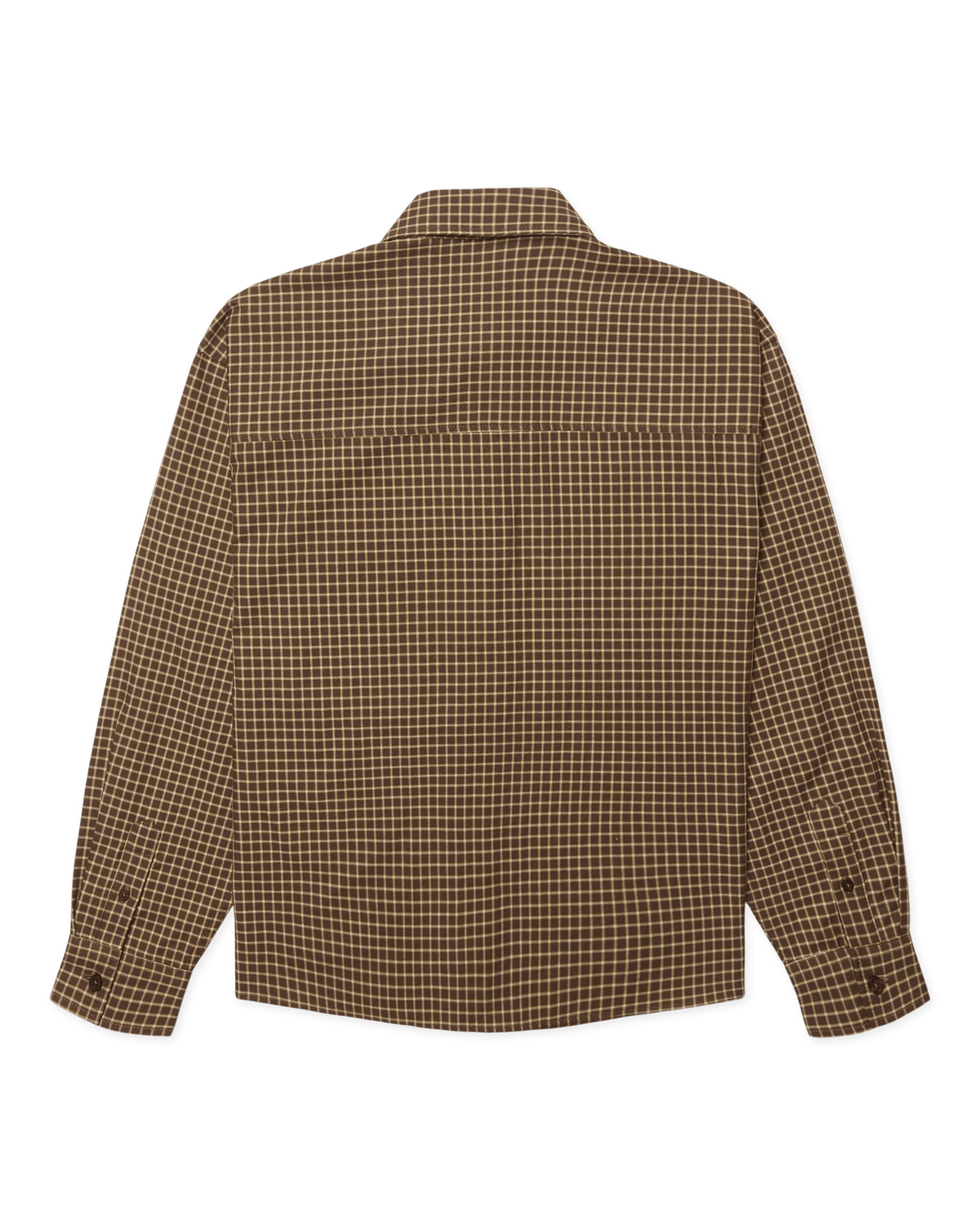 WOODBIRD - Ling Man Check Shirt, Brown Honey