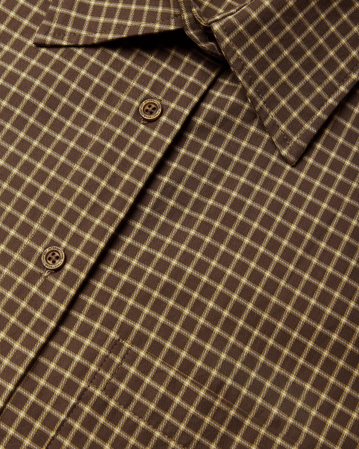 WOODBIRD - Ling Man Check Shirt, Brown Honey