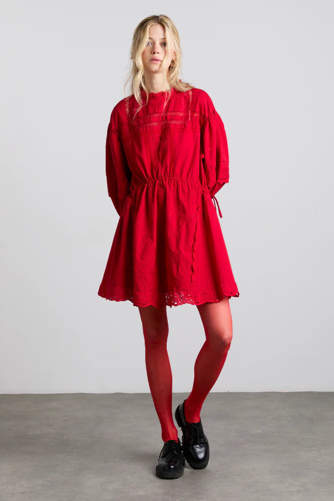 Damson Madder Clancy Mini Dress - Red