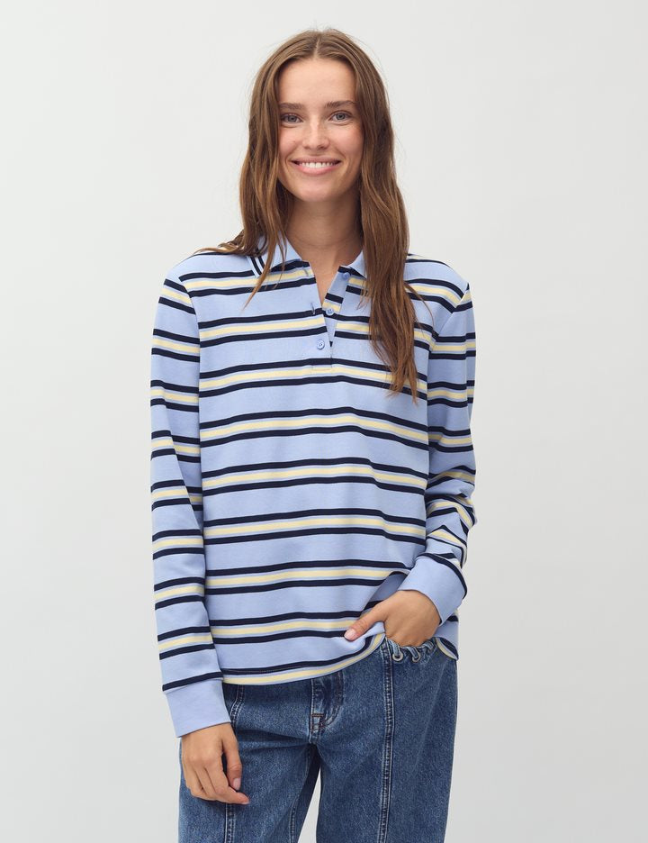 Mbym - Polla T-shirt - Cool Blue Stripe