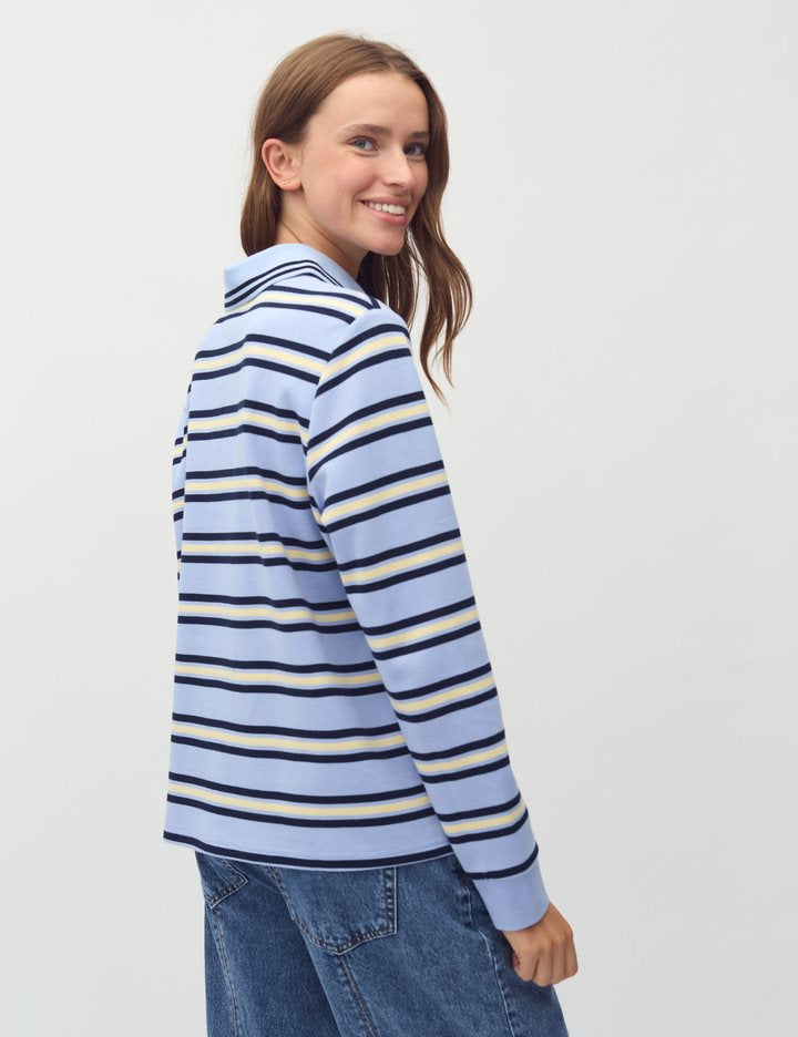 Mbym - Polla T-shirt - Cool Blue Stripe