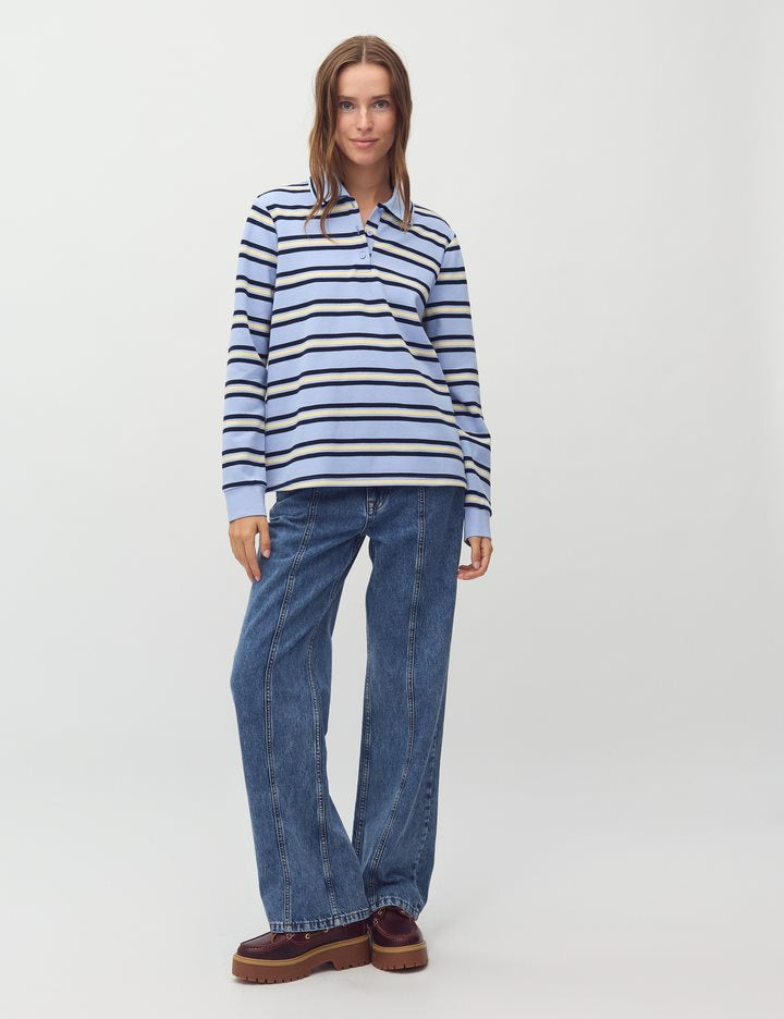 Mbym - Polla T-shirt - Cool Blue Stripe