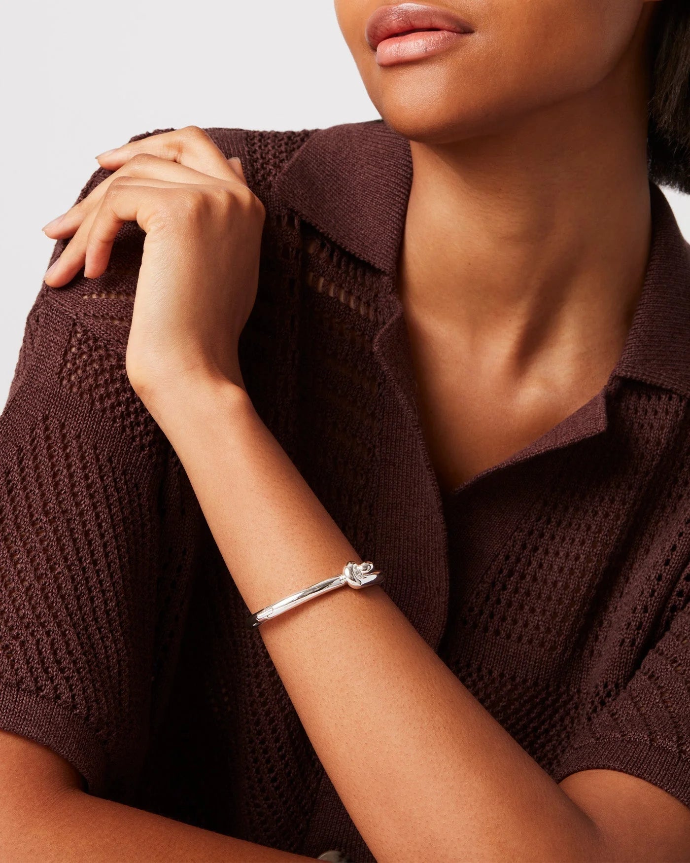 Jenny Bird - Maeve Bangle - Silver L