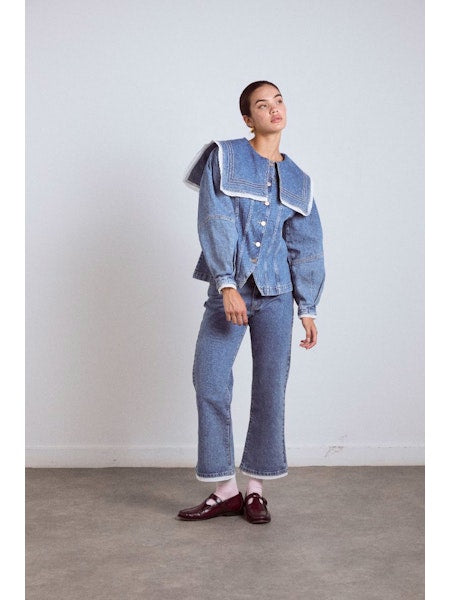 Damson Madder - Broderie Kenny Jean - Rider Wash