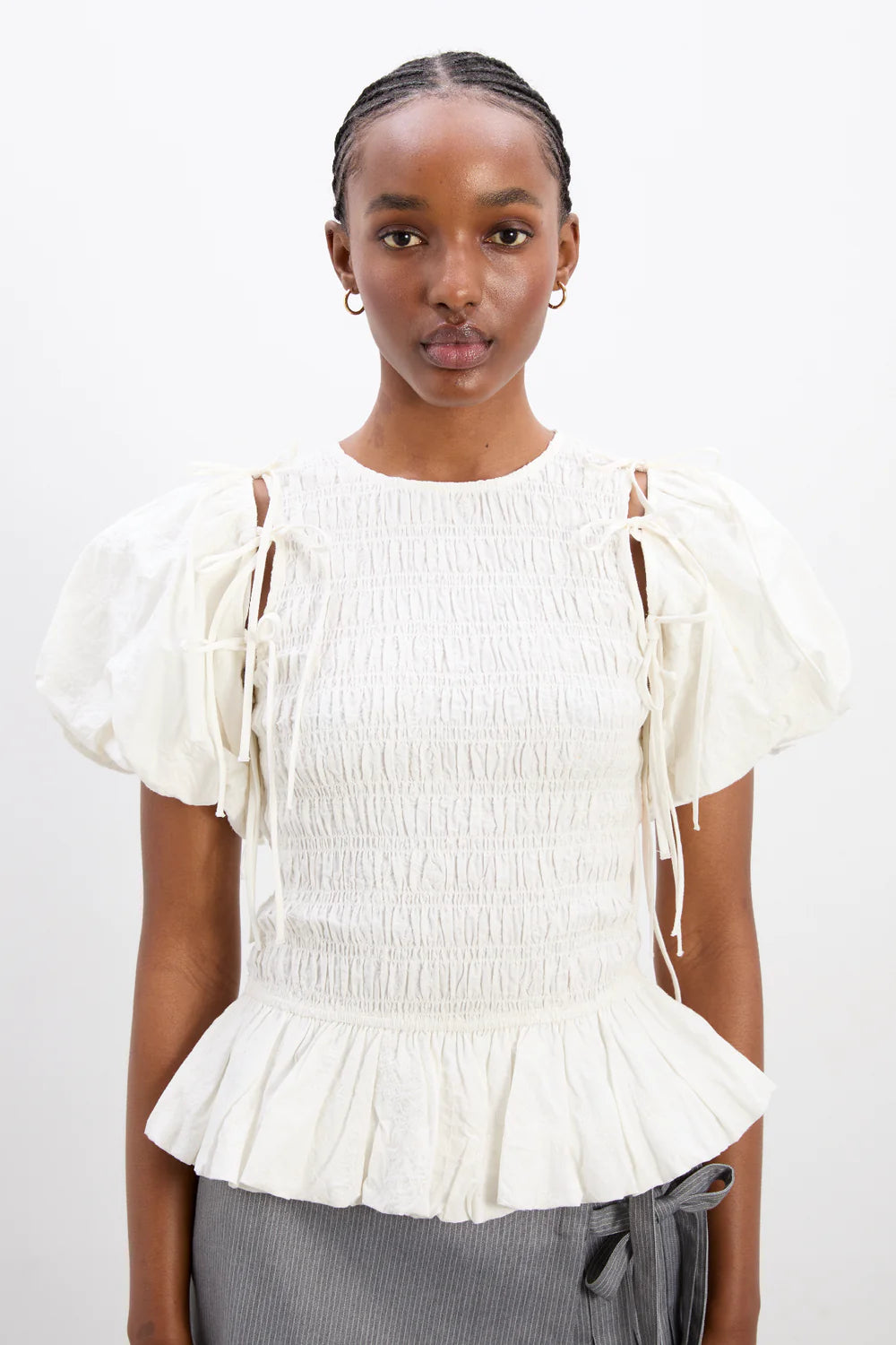 Damson Madder - Becca Blouse - White