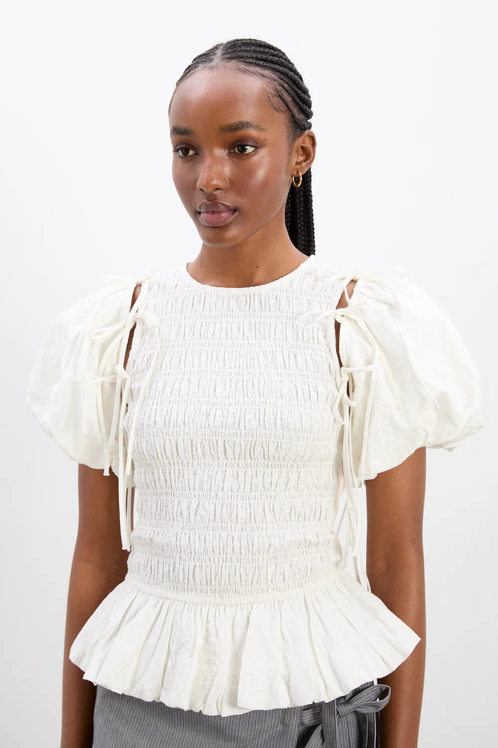 Damson Madder - Becca Blouse - White
