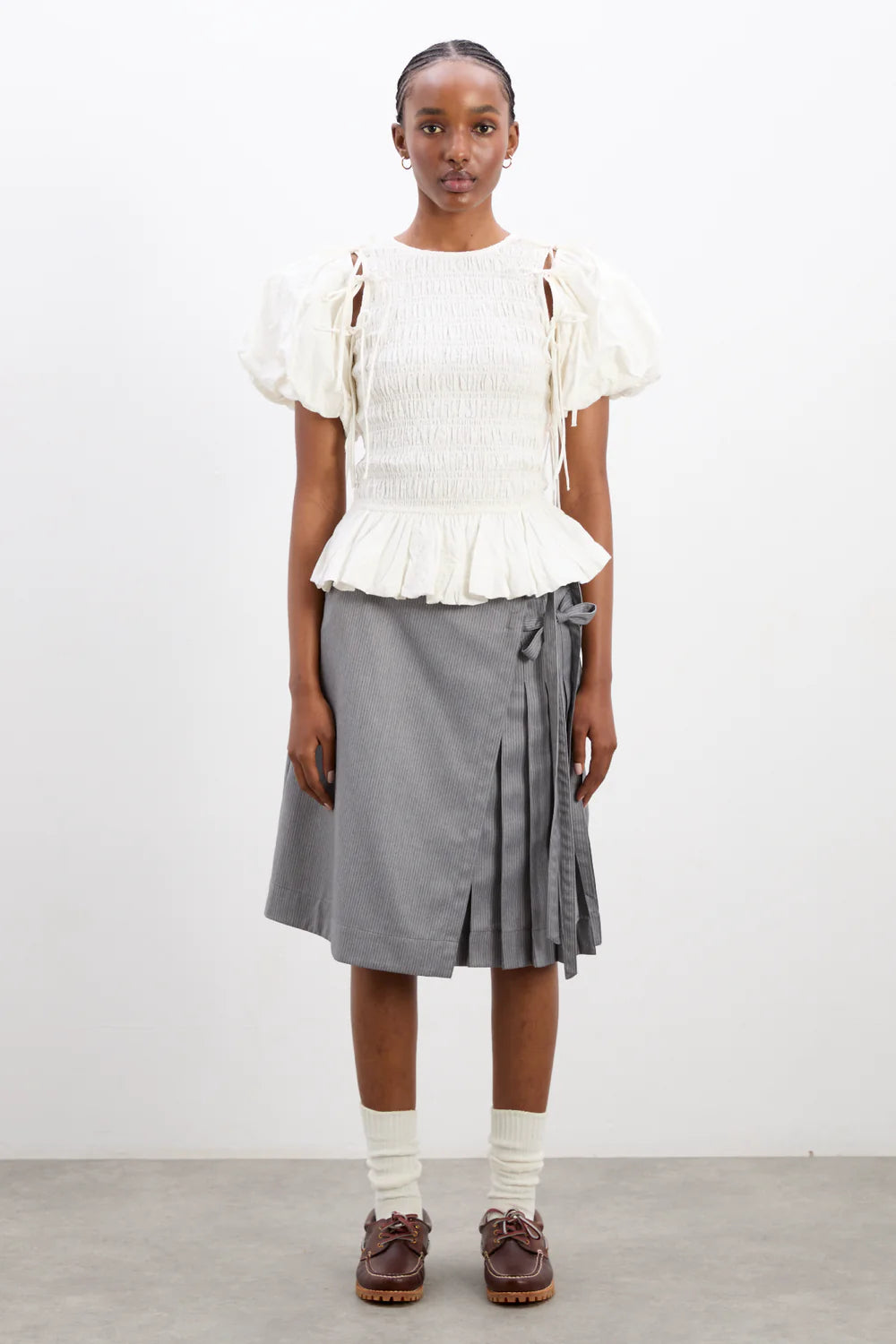 Damson Madder - Becca Blouse - White