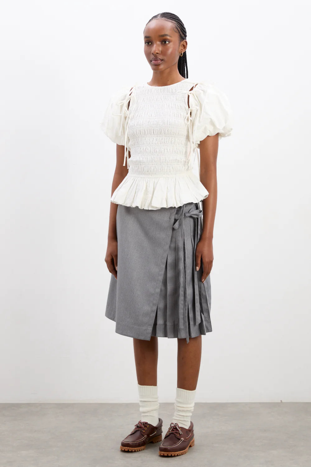 Damson Madder - Becca Blouse - White