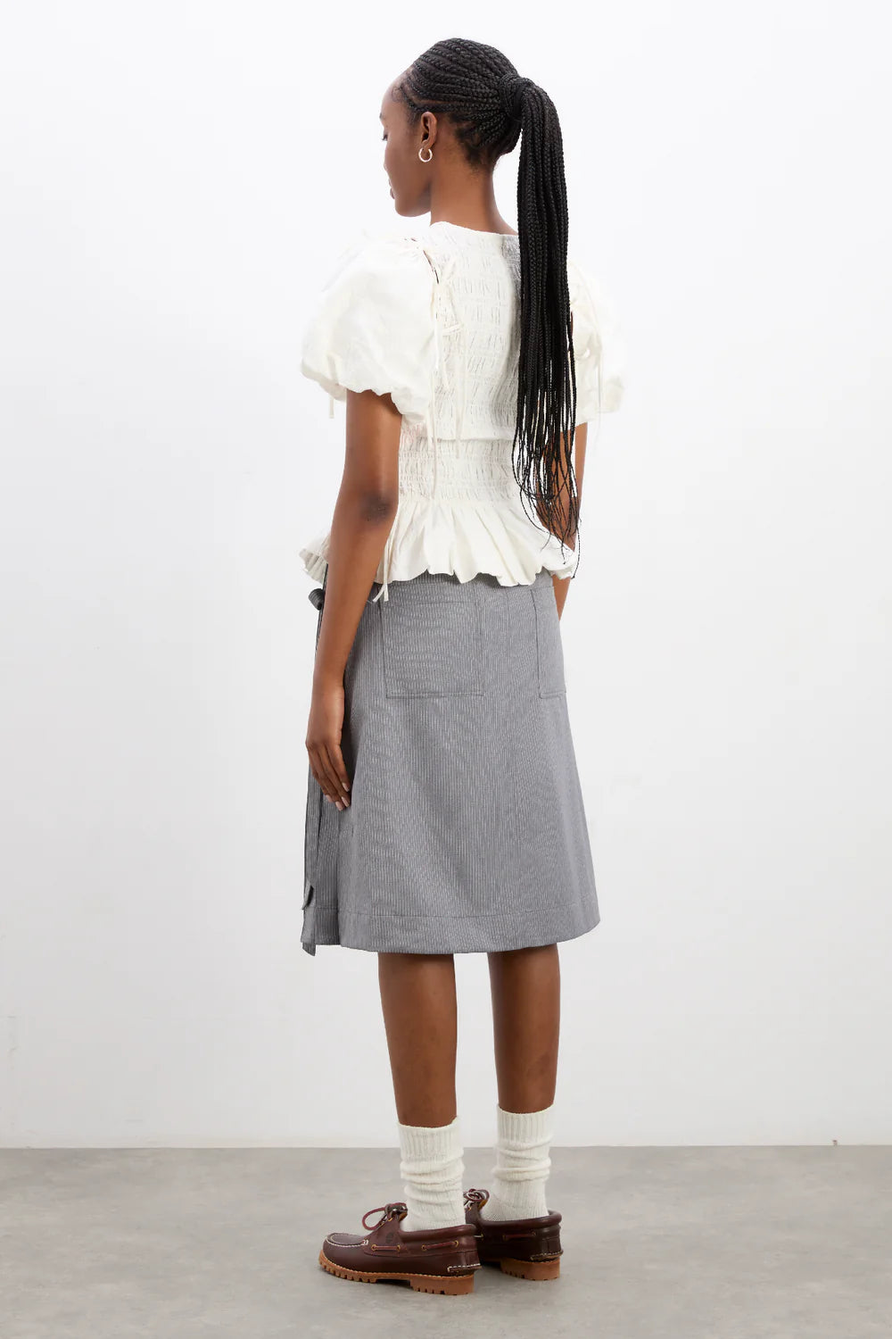 Damson Madder - Becca Blouse - White