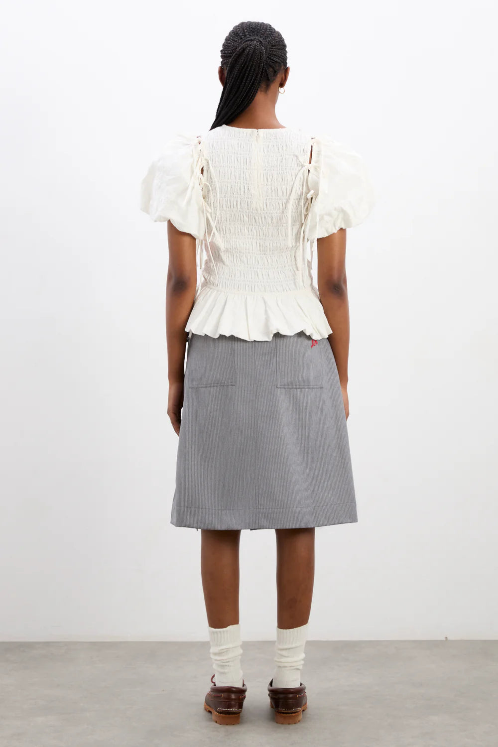 Damson Madder - Becca Blouse - White