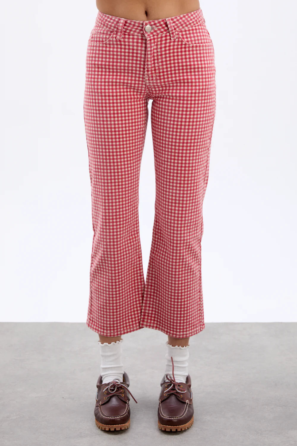 Damson Madder - Kenny Jeans - Red Gingham