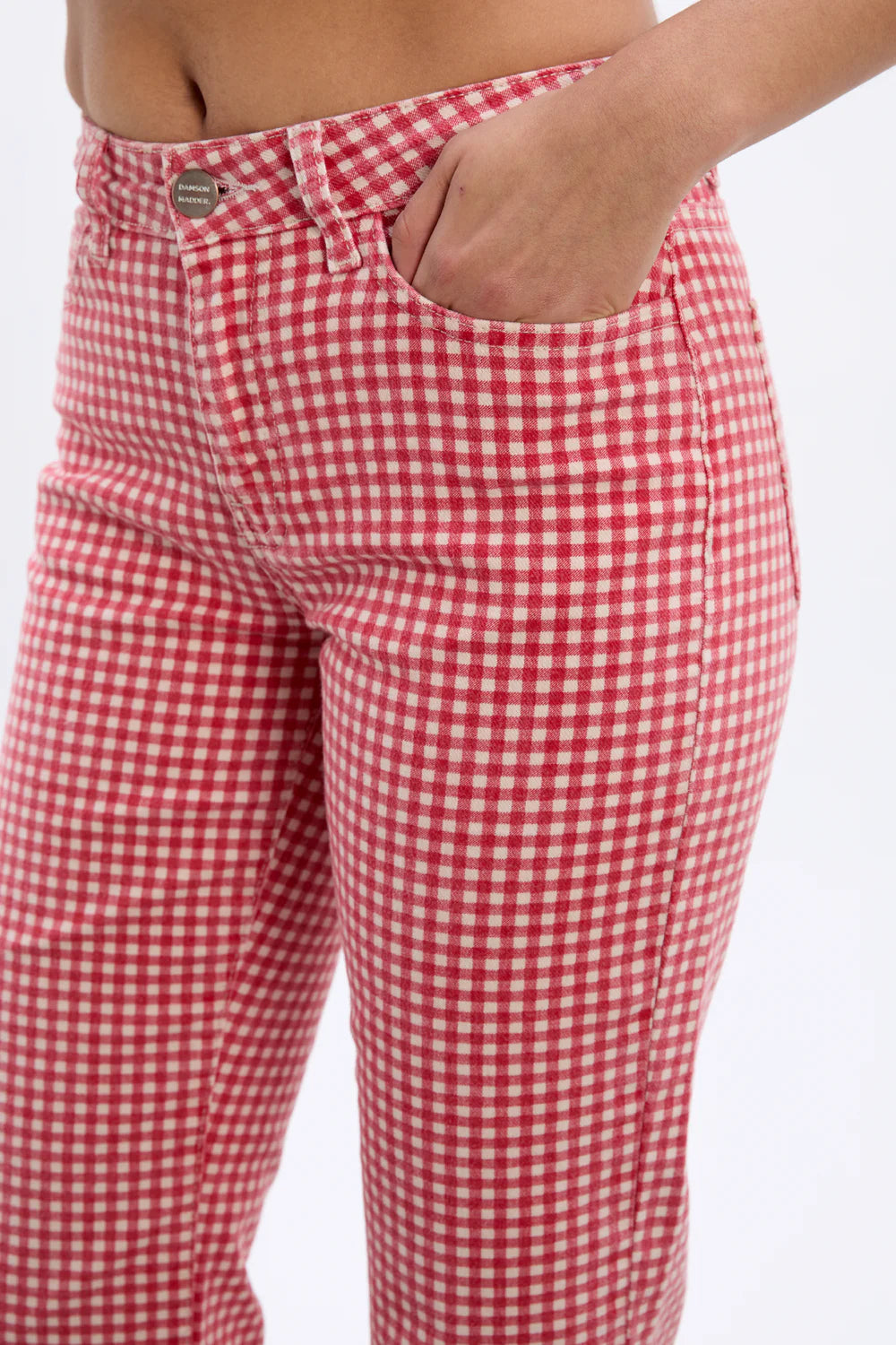 Damson Madder - Kenny Jeans - Red Gingham