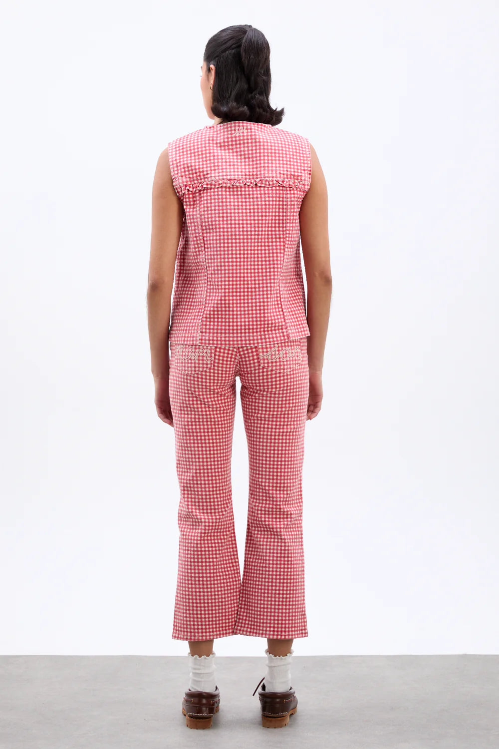 Damson Madder - Kenny Jeans - Red Gingham
